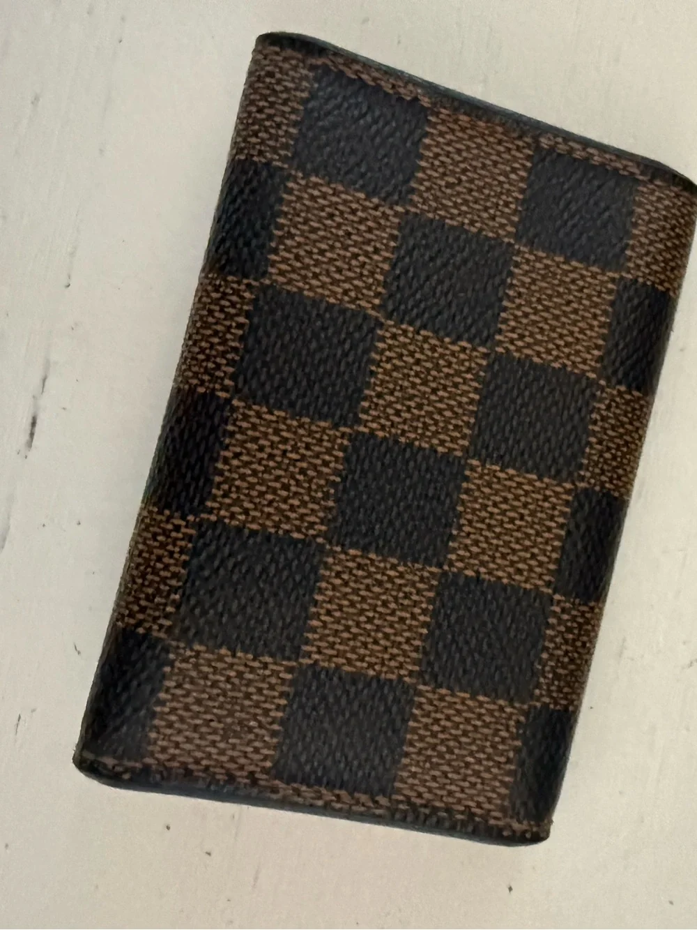 Louis Vuitton 6 ring key holder Damier Ebene Rose Ballerine pink